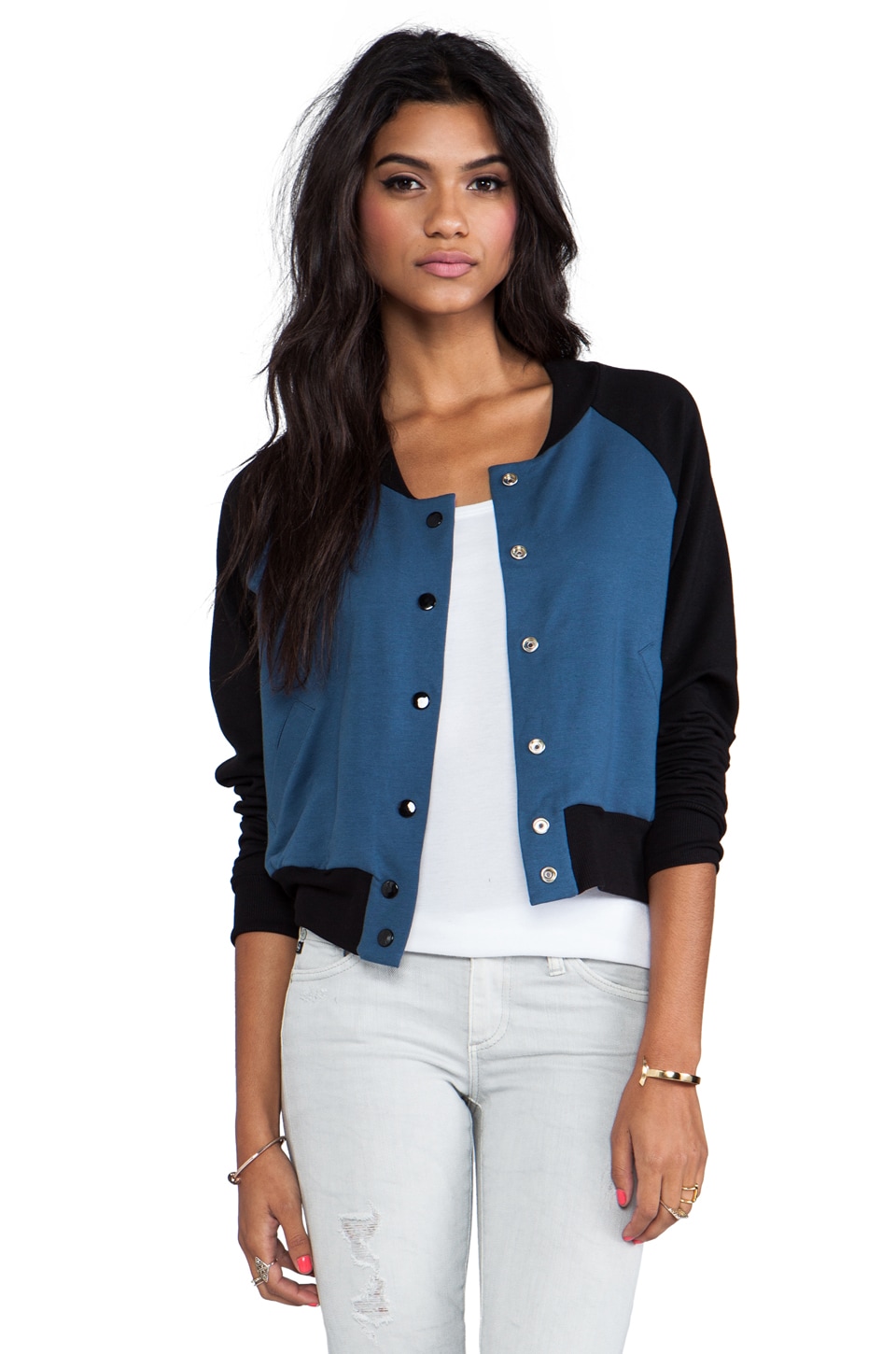 Blue Life Baseball Jacket in Blue Combo | REVOLVE
