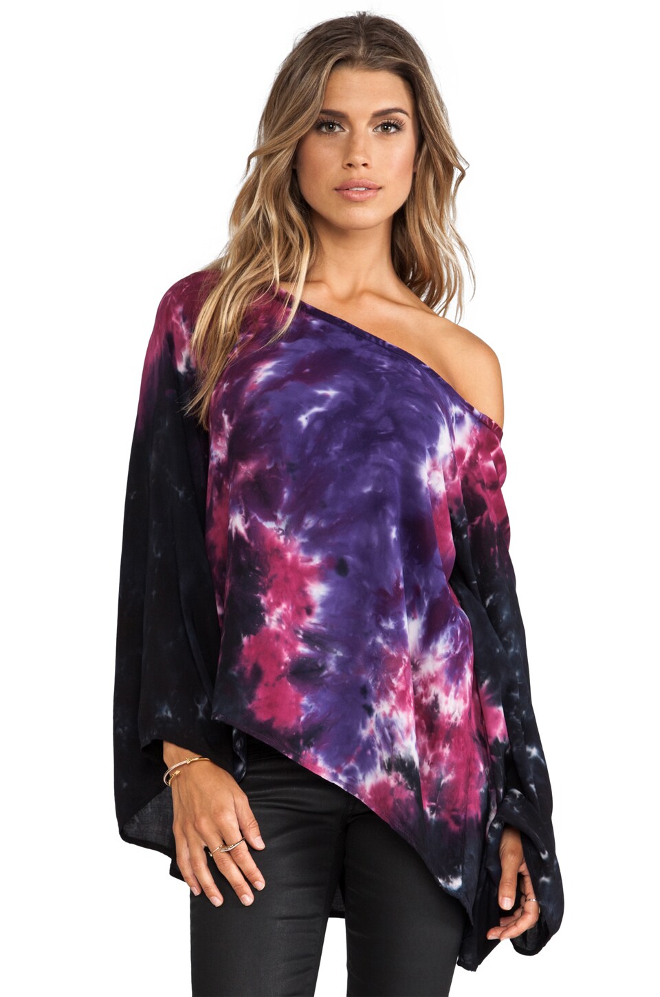 Blu Moon Billowy Sleeve Blouse in Raven | REVOLVE