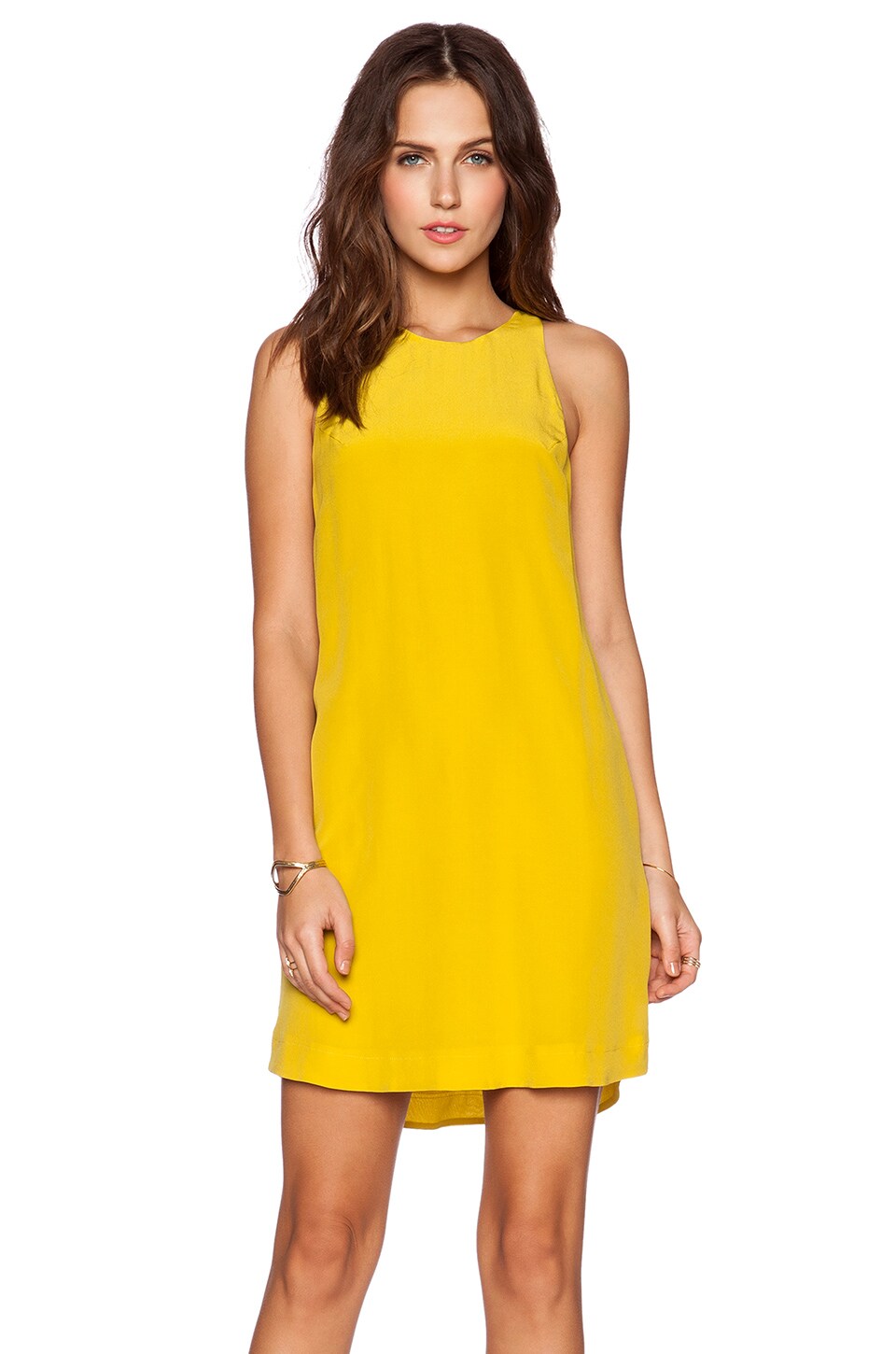 Bella Luxx Racerback Shift Dress in Chartreuse | REVOLVE