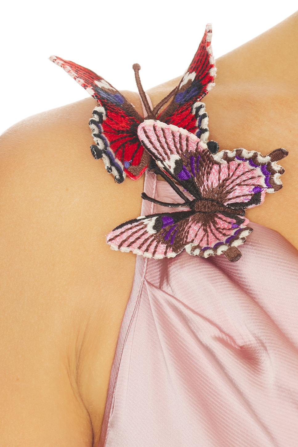 blumarine pink butterfly dress Blumarine Butterfly detailed dress - Pink