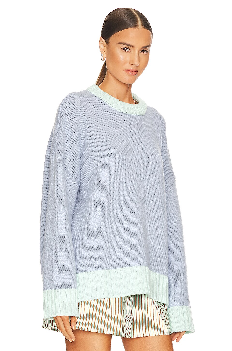 BLANCA Chambord Knit Sweater in Light Blue