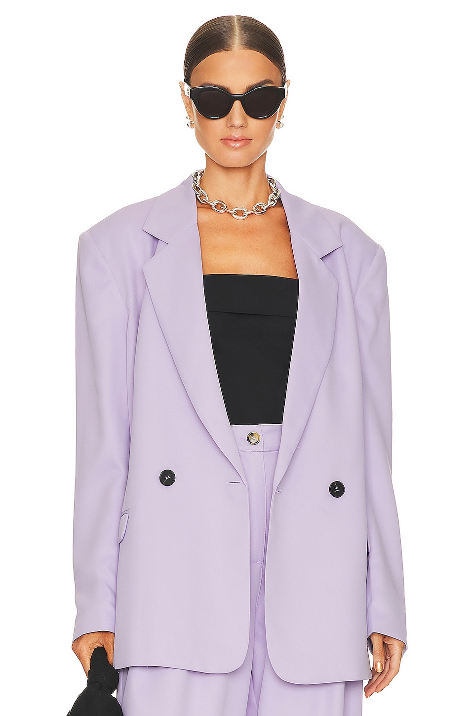 how to wear lavender - blazer