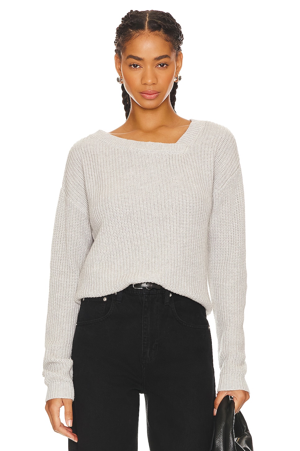 RtA Jady Shrug Sweater Lead sold Crystal Gray