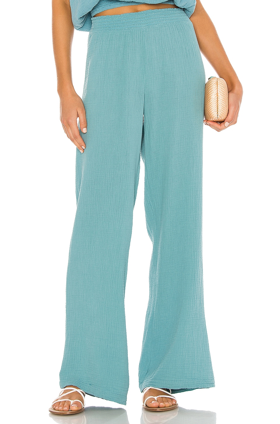 Bobi Beach Gauze Pant in Surf | REVOLVE