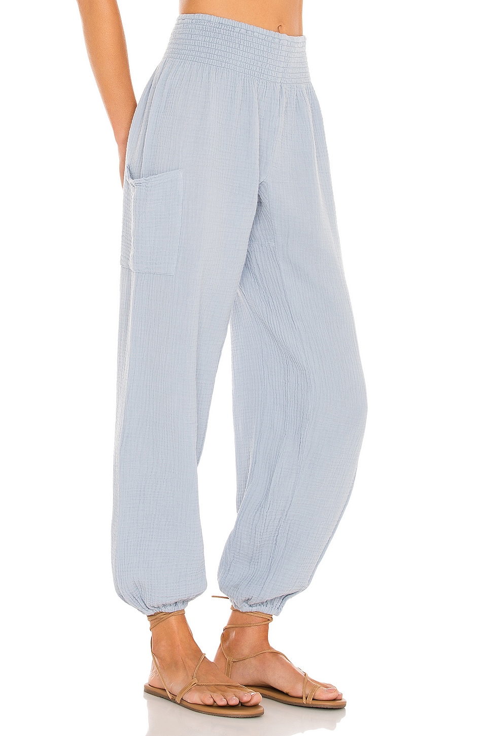 Bobi Beach Gauze Pant in Water | REVOLVE