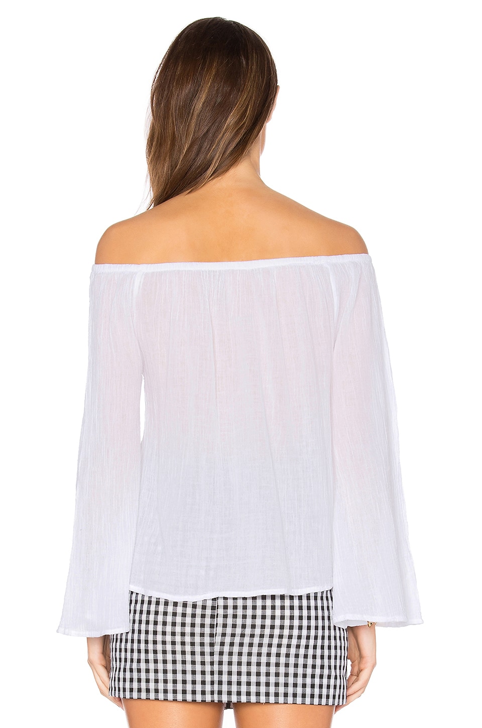 gauze off shoulder top