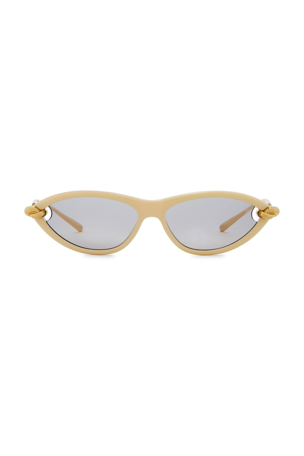 Bottega Veneta サングラス - Beige, Gold, & Grey | REVOLVE