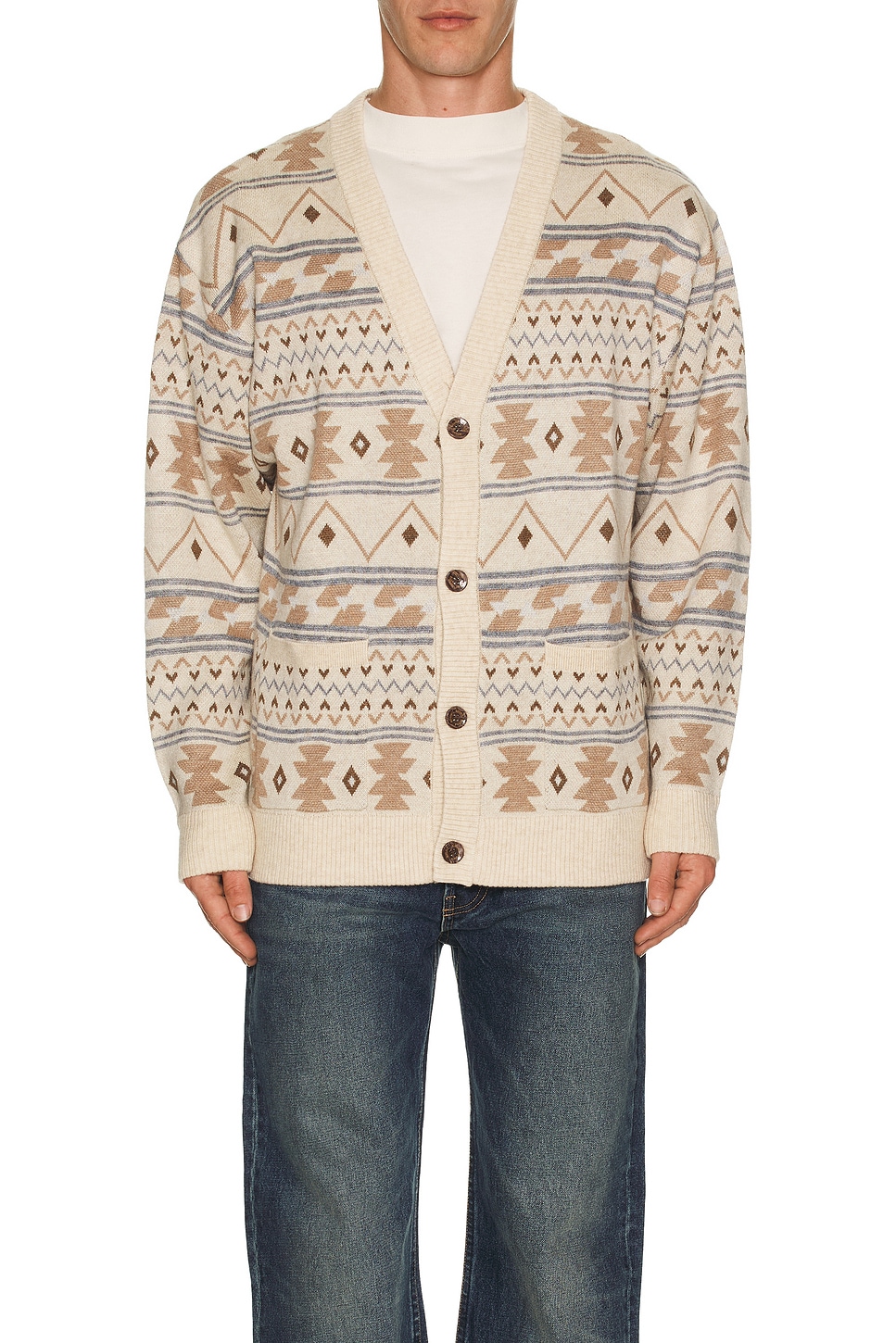 Aztec Grandad Cardigan - Thumbnail 3
