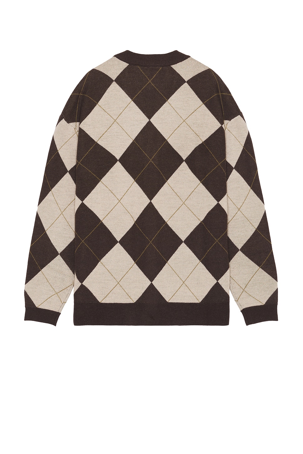 Check Wool Grandad Cardigan - Thumbnail 2