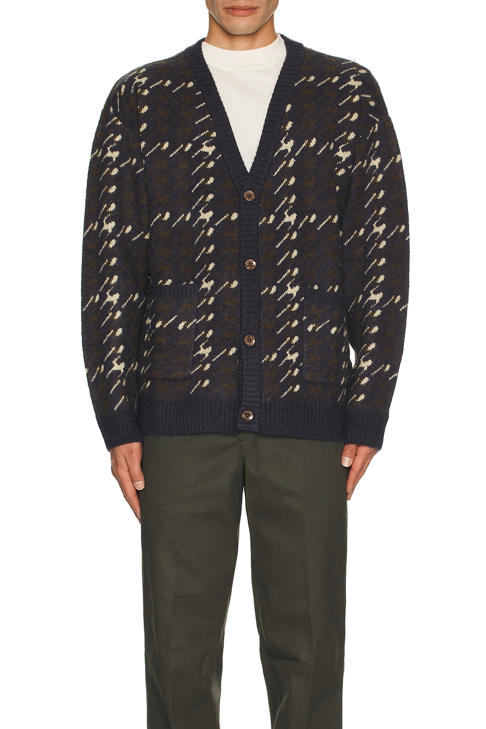 Bound Ronnie Mohair Cardigan in Navy | REVOLVE