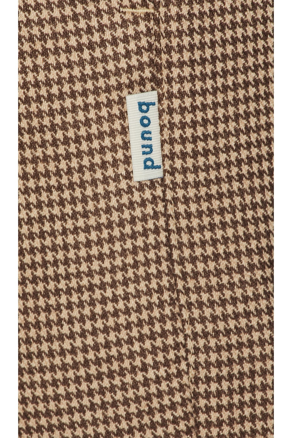 Dogtooth Woven Cropped Trouser - Thumbnail 3