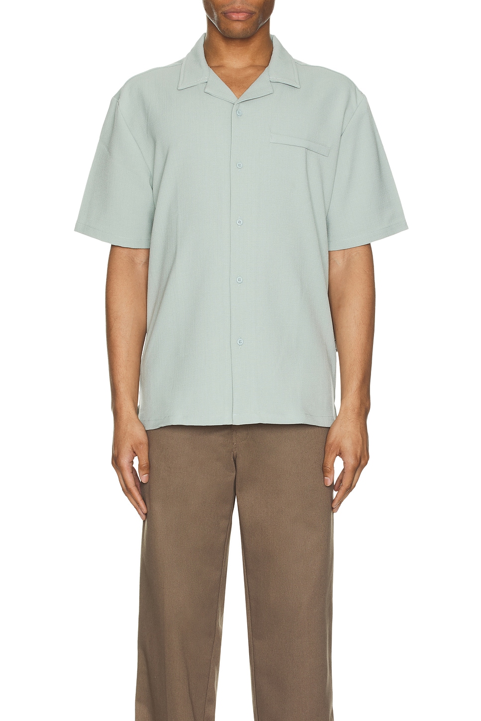 トップス MLVINCE cuban shirt Bound Heavy Cuban Textured Shirt in Brook Green | REVOLVE