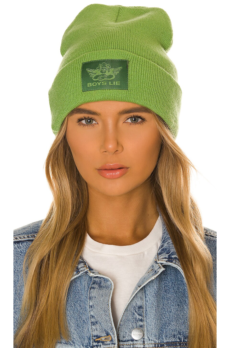 Boys Lie Jordana Beanie in Chamrock REVOLVE