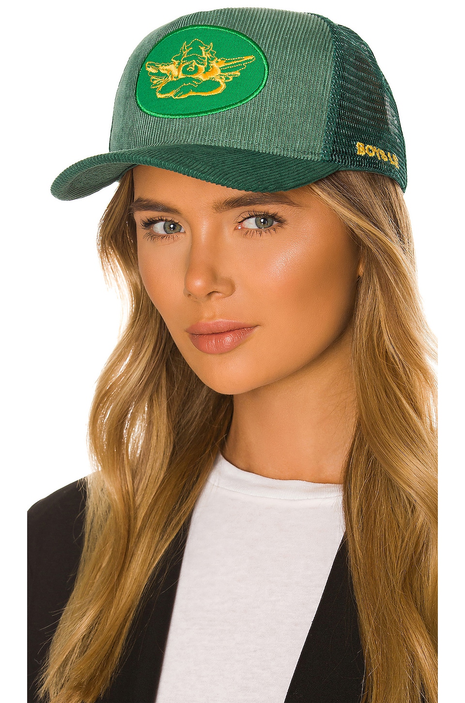 Boys Lie Trucker Hat in Green REVOLVE