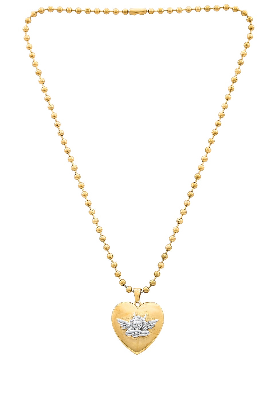 Personalized Angel Wings Heart Photo Locket Necklace - GetNameNecklace