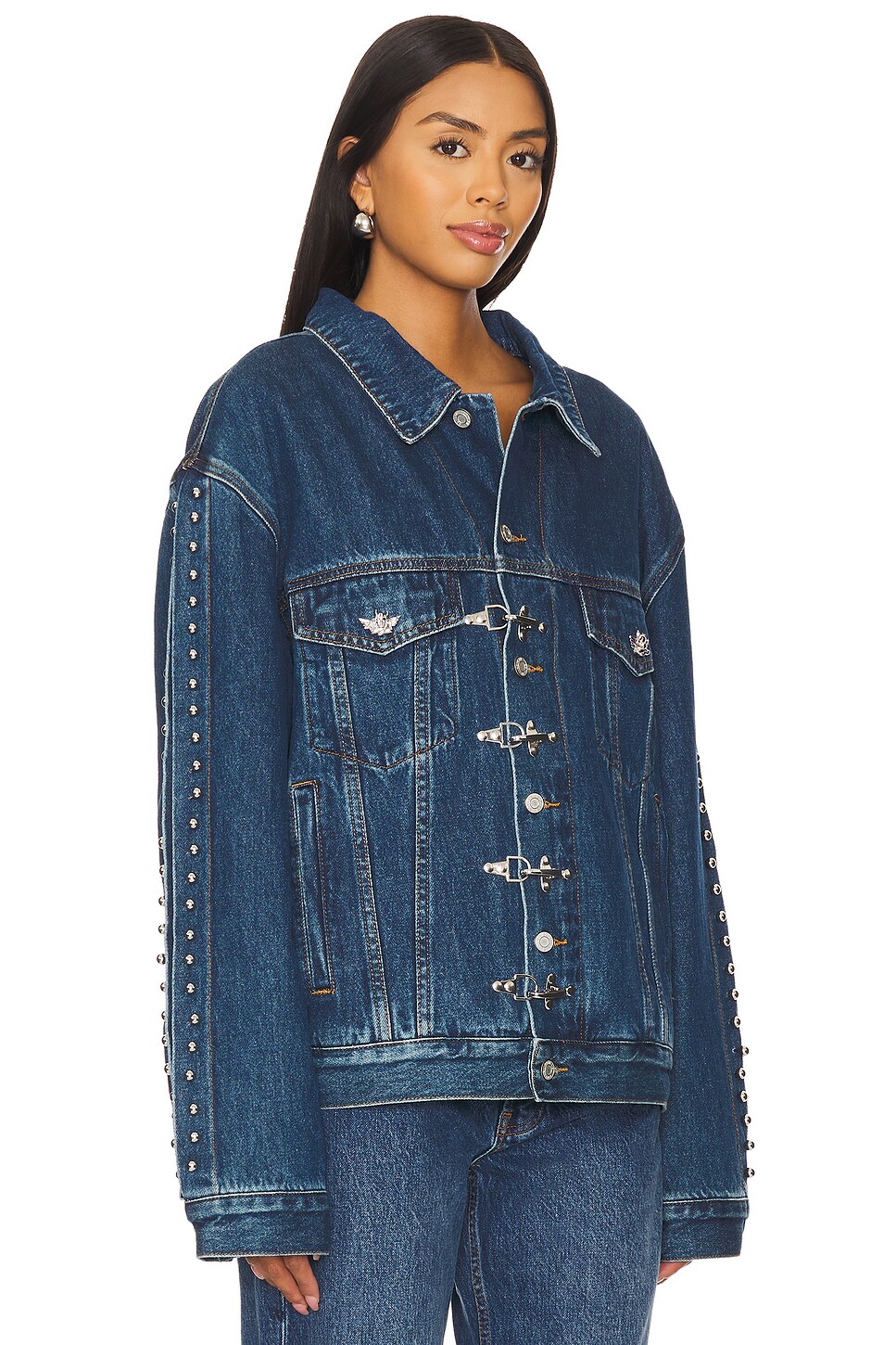 Straight Rip Jacket Boys Lie Stitch Me Up Denim Straight Jacket in Blue | REVOLVE