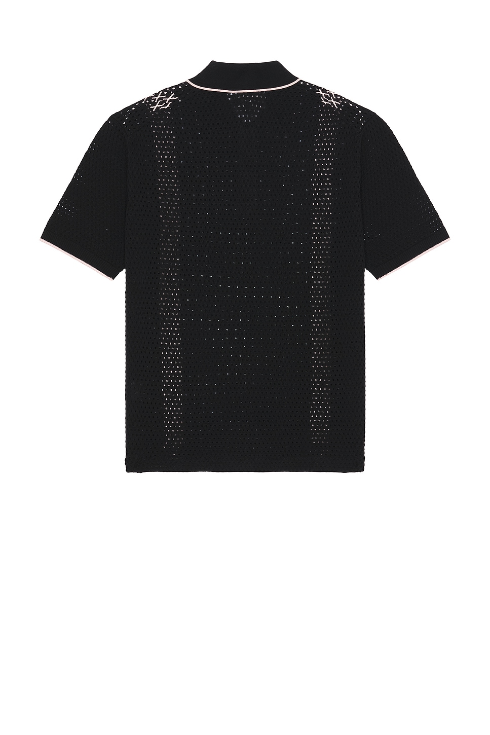 Knit Polo Mesh Stripe - Thumbnail 2