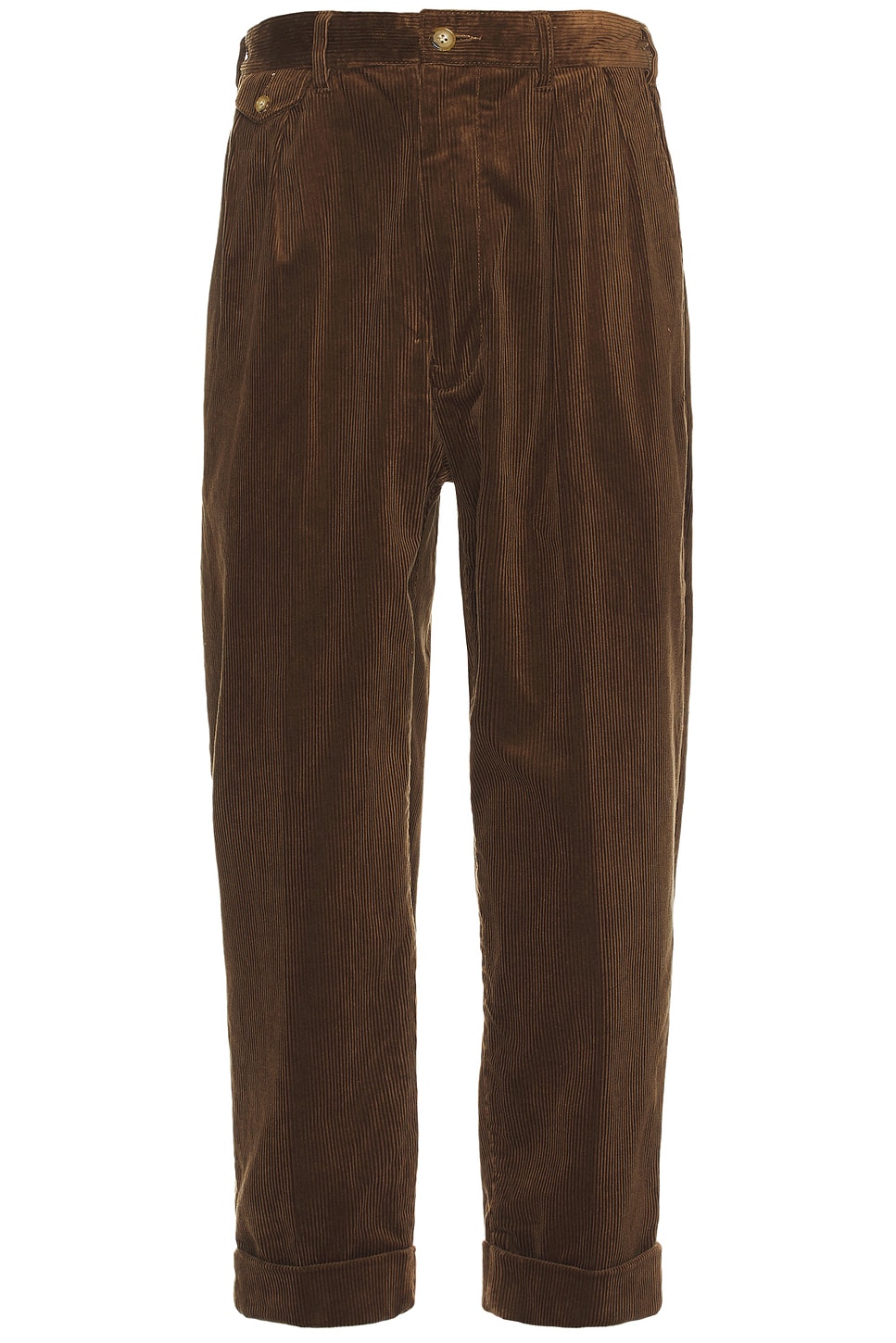 Beams Plus 2 Pleats Corduroy Pant in Golden Brown | REVOLVE