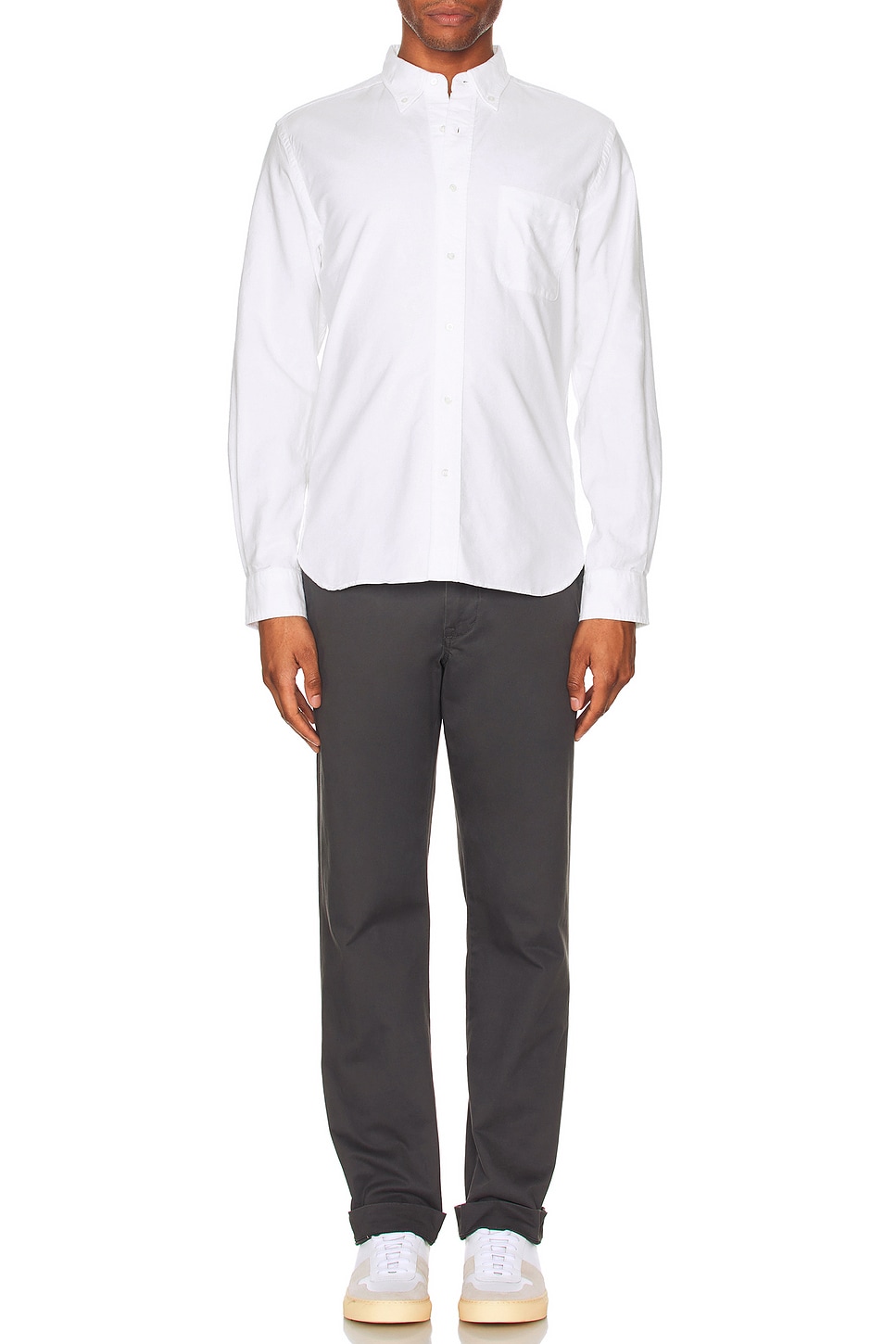 Beams Plus B.D Oxford in Whie in White | REVOLVE