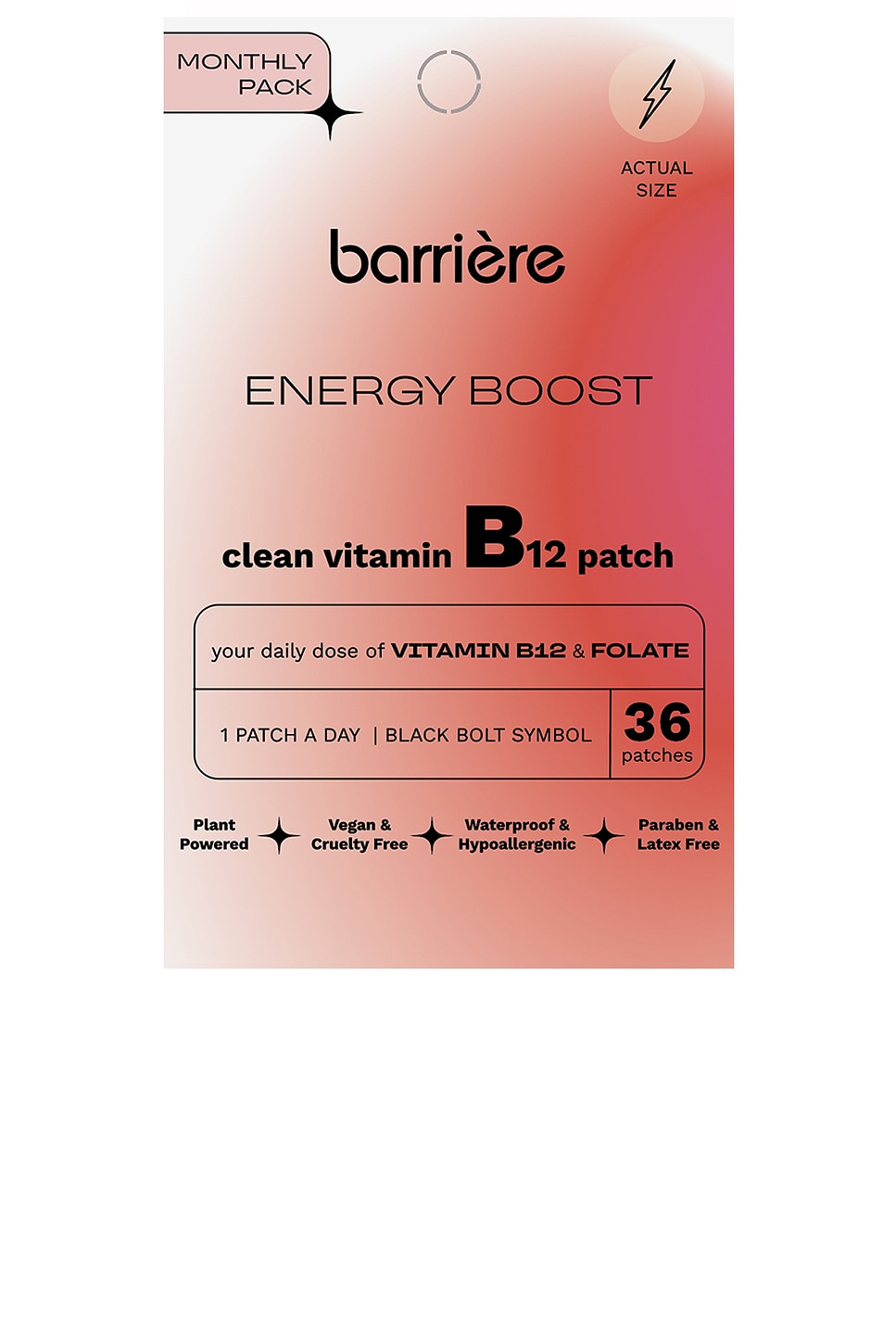 Energy Boost Vitamin B12 Patch 36 Pack - thumbnail 2