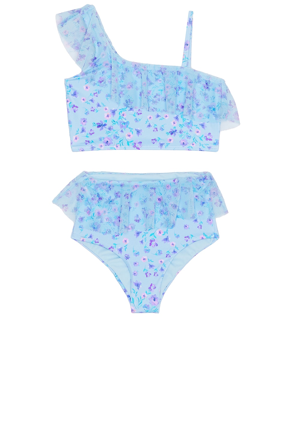 BEACH RIOT Kids Little Ava Top & Daisy Bottom in Iris Petal | REVOLVE