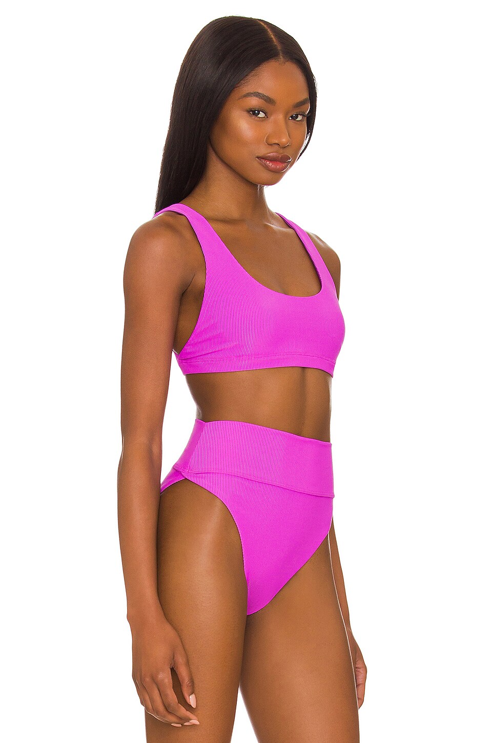 BEACH RIOT Peyton Top in Glowing Purple