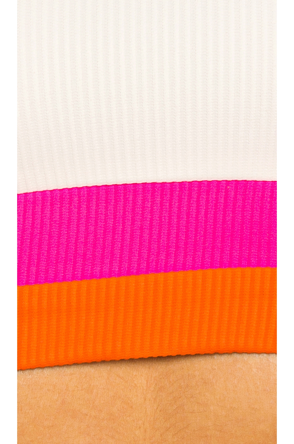 Beach Riot X Revolve Eva Bikini Top In Orange  Pink & White