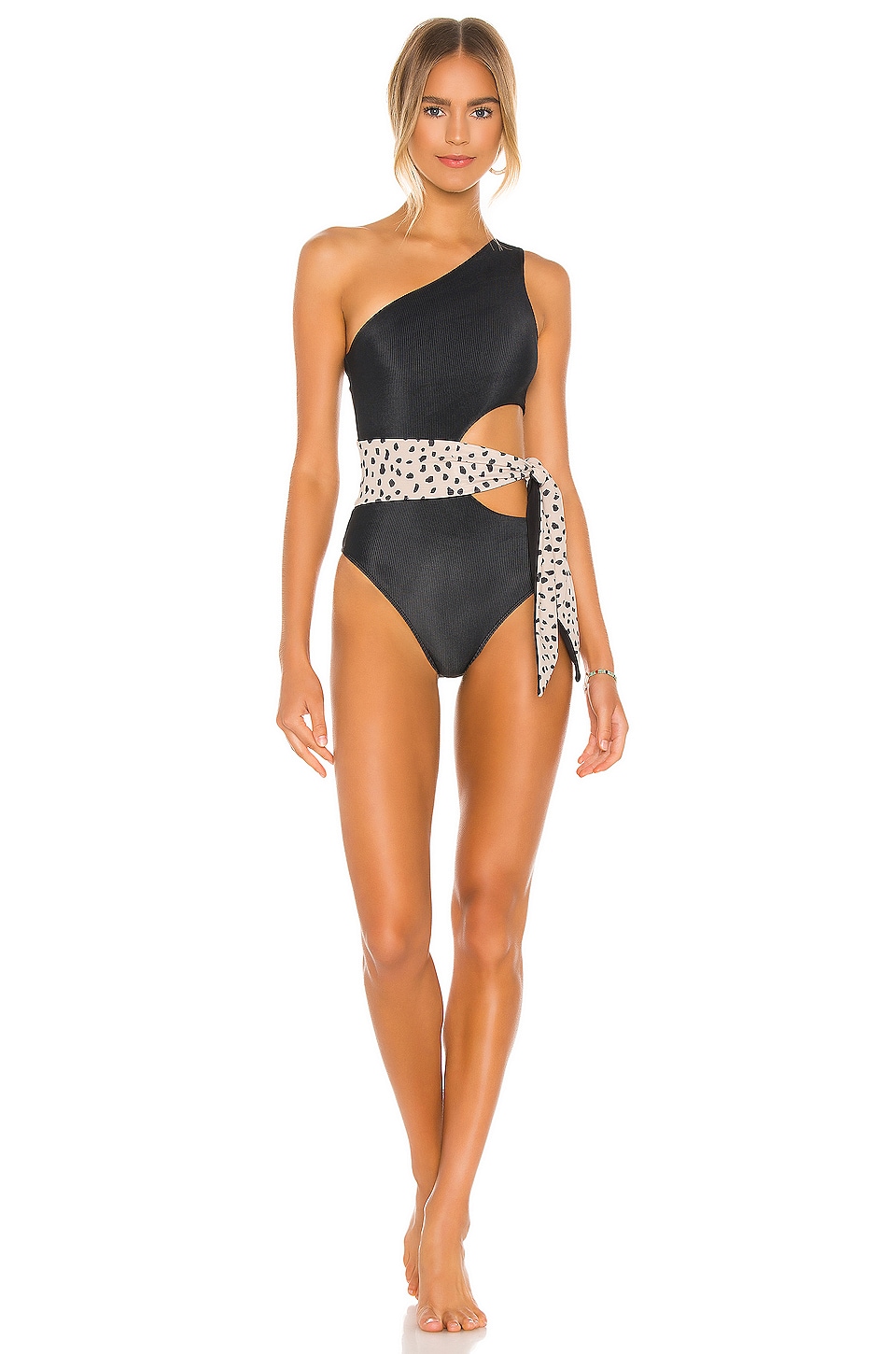 BEACH RIOT Carlie One Piece in Taupe Spot