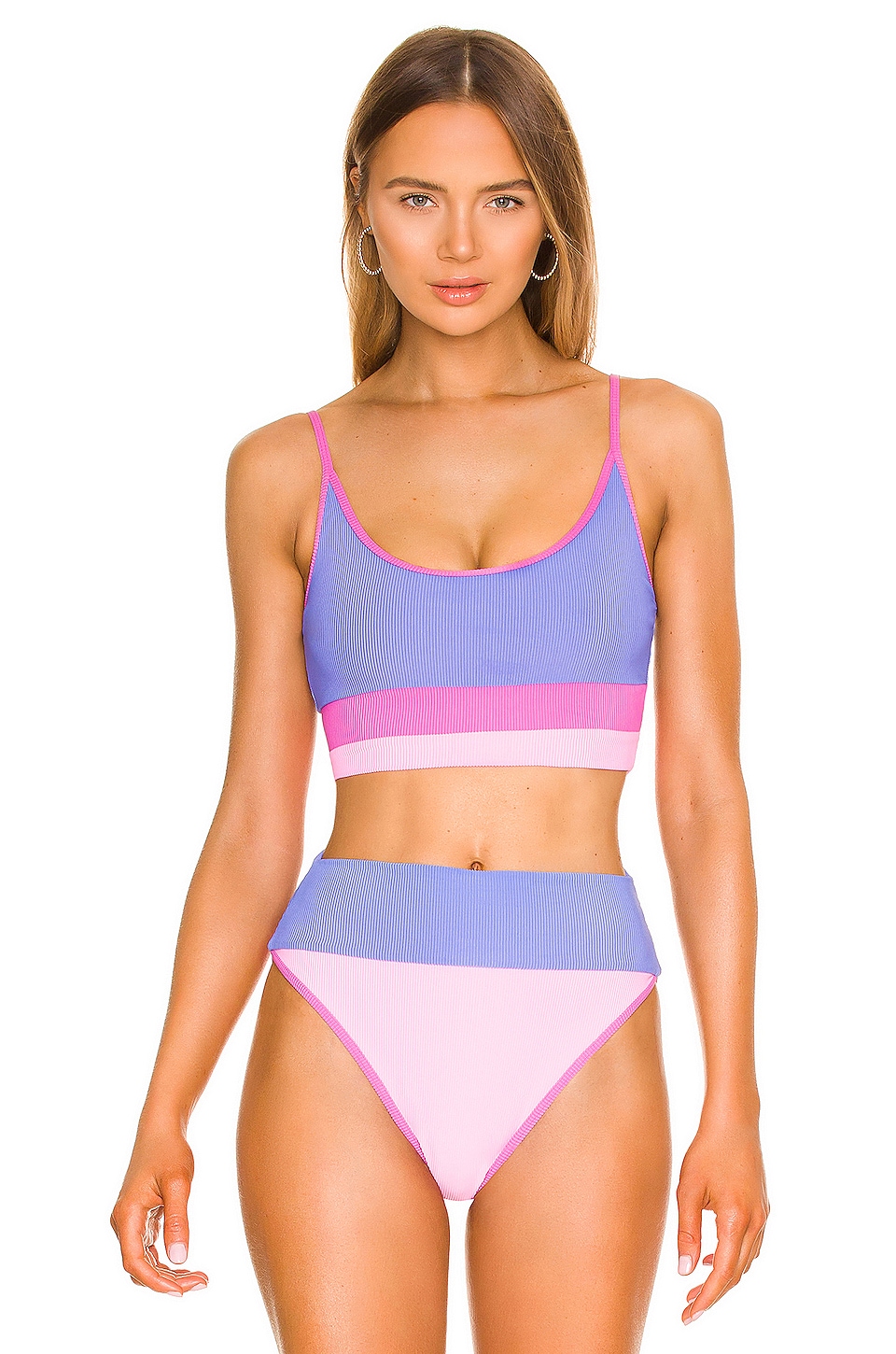 X REVOLVE Roxanne One Piece in Pink. Revolve Women Sport & Swimwear Swimwear Swimsuits 