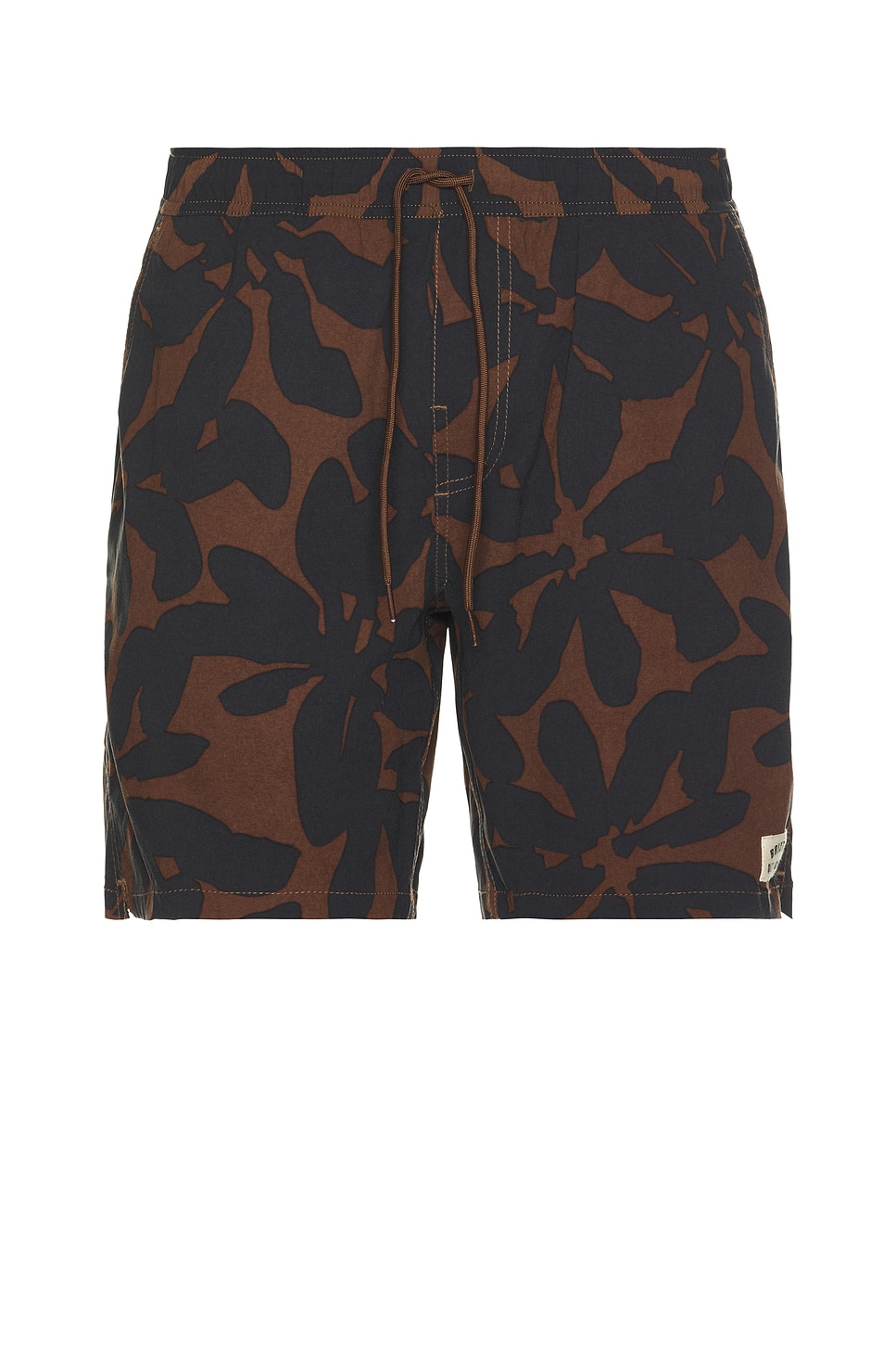 Brixton Everyday Stretch Hybrid Swim Short in Pinecone Brown