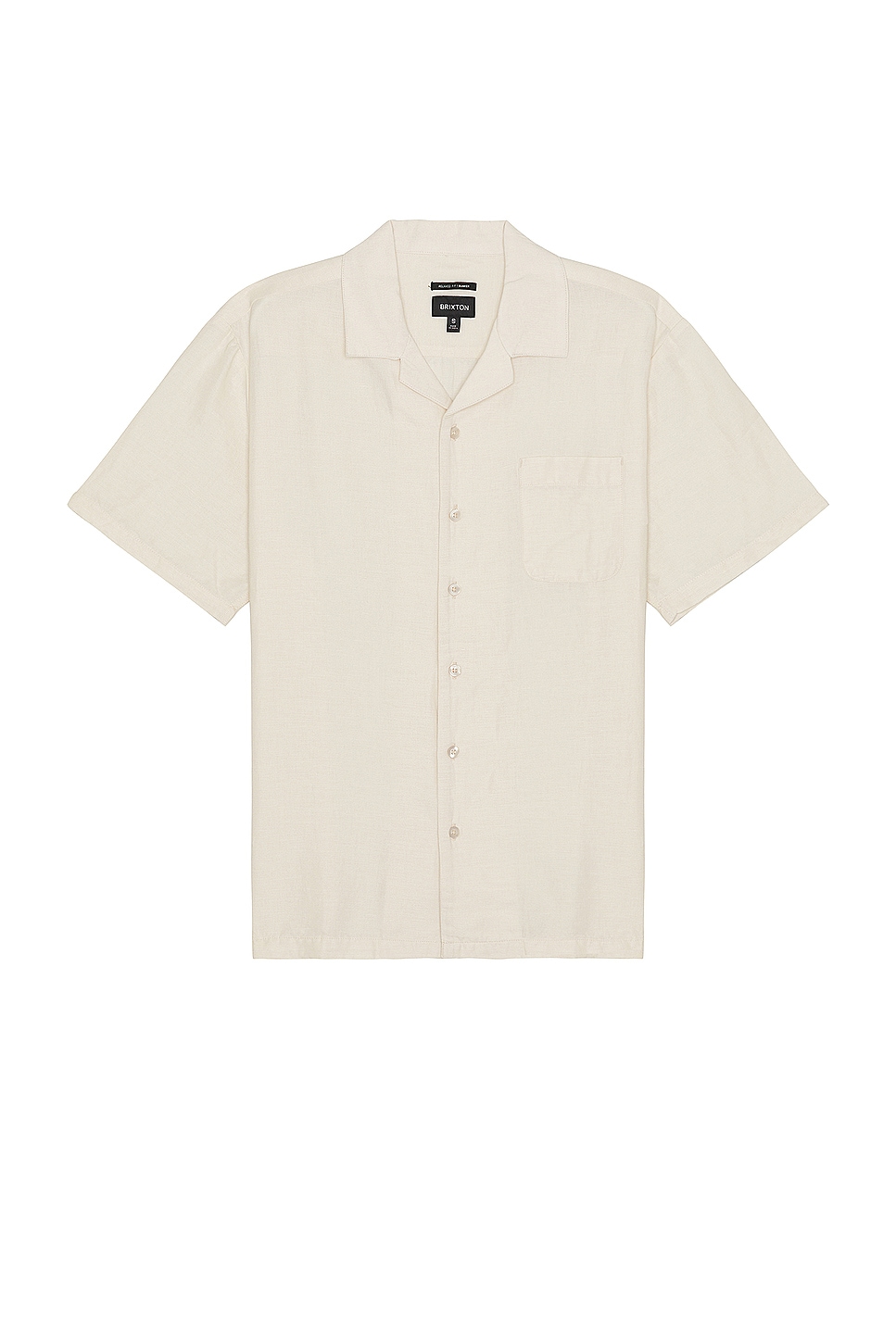 Short-Sleeve Linen-Blend Camp Shirt