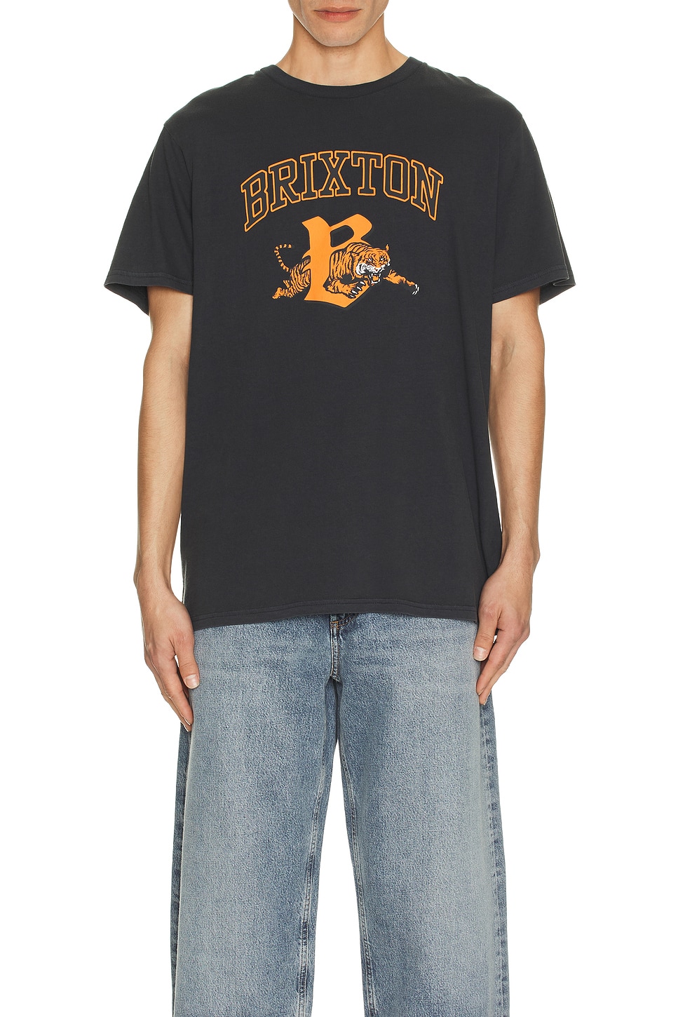 ★ブリクストン BRIXTON Tiger T-Shirt Tシャツ 関税込★ Brixton Tiger Washed Black T-Shirt | Zumiez