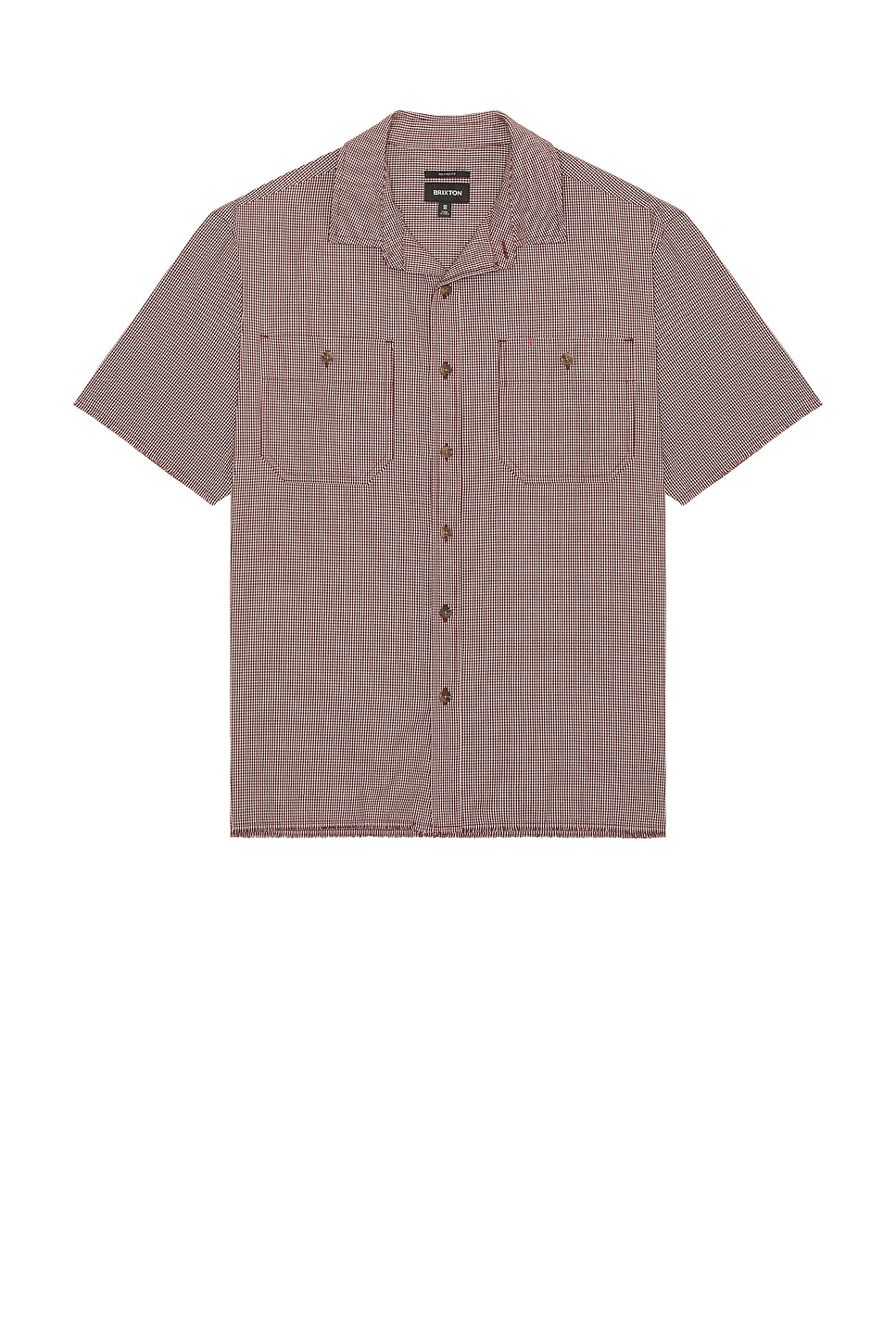Micro Plaid Relaxed Short Sleeve Shirt - Thumbnail 1
