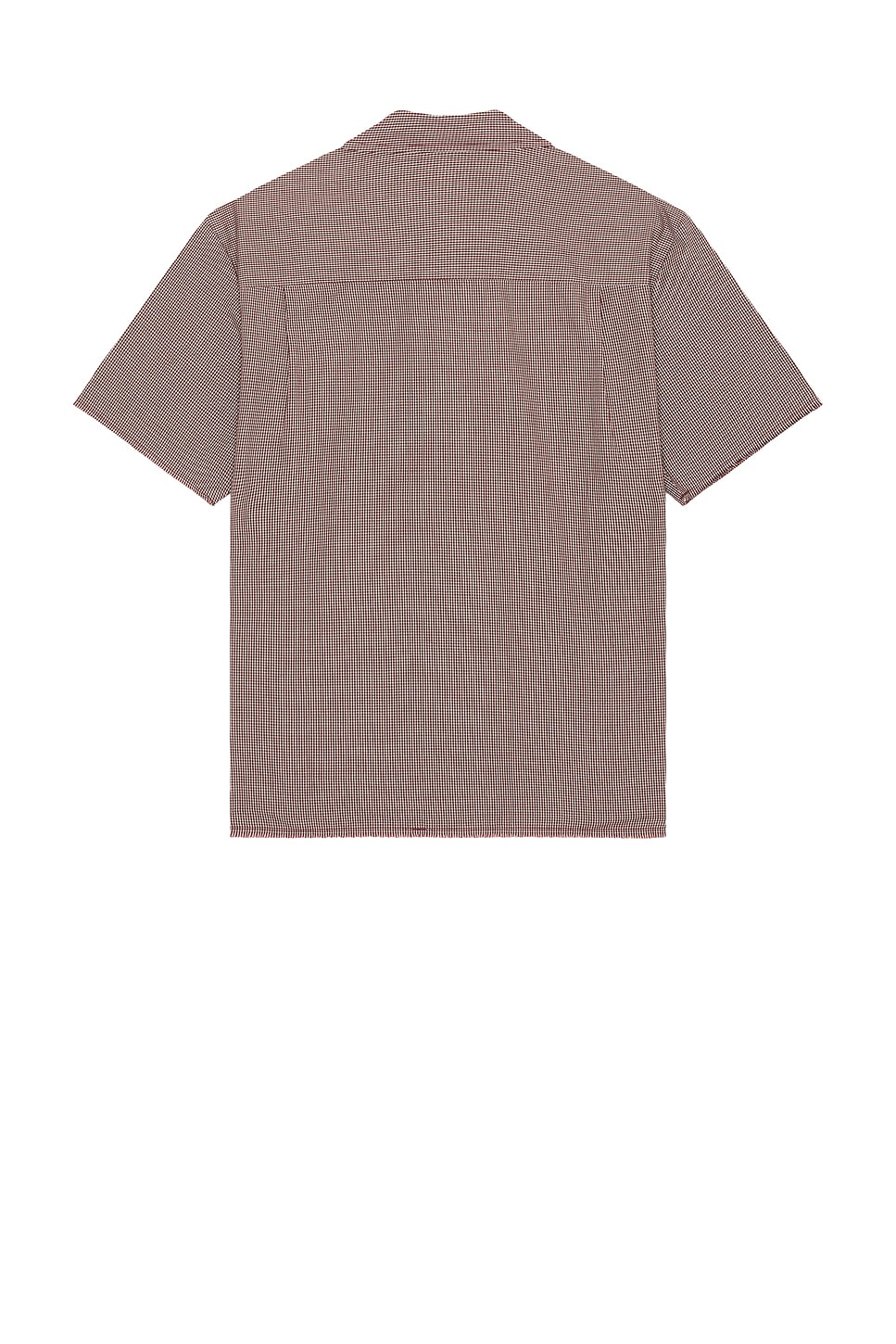 Micro Plaid Relaxed Short Sleeve Shirt - Thumbnail 2
