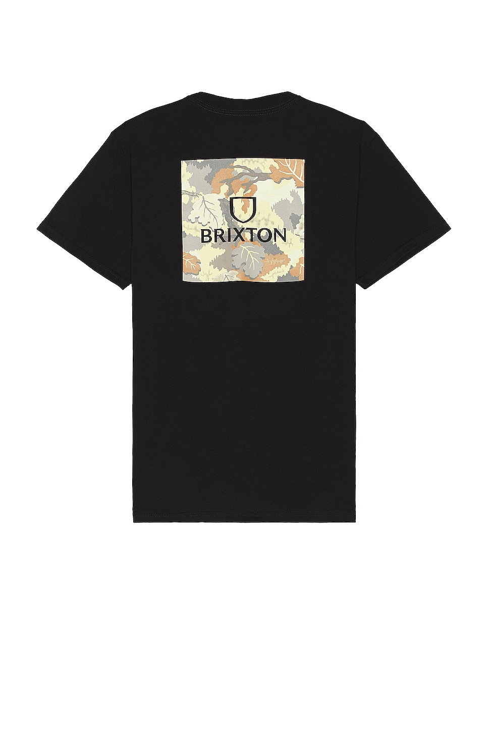 Image 1 of Alpha Square Tee in Black & Leaf Camo