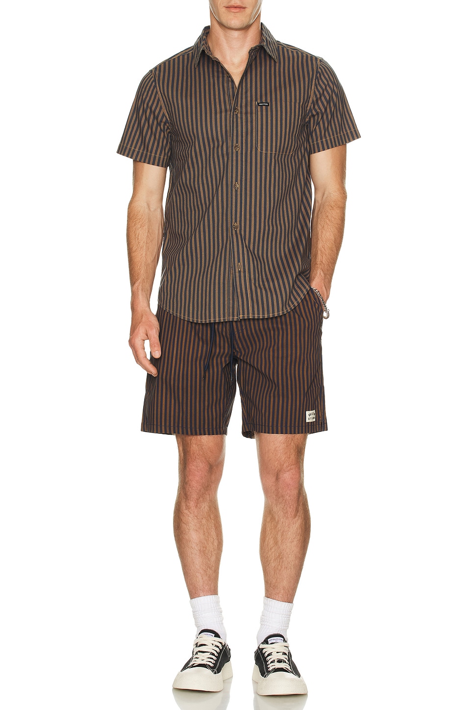 Brixton Everyday Stretch Hybrid Short in Washed Navy