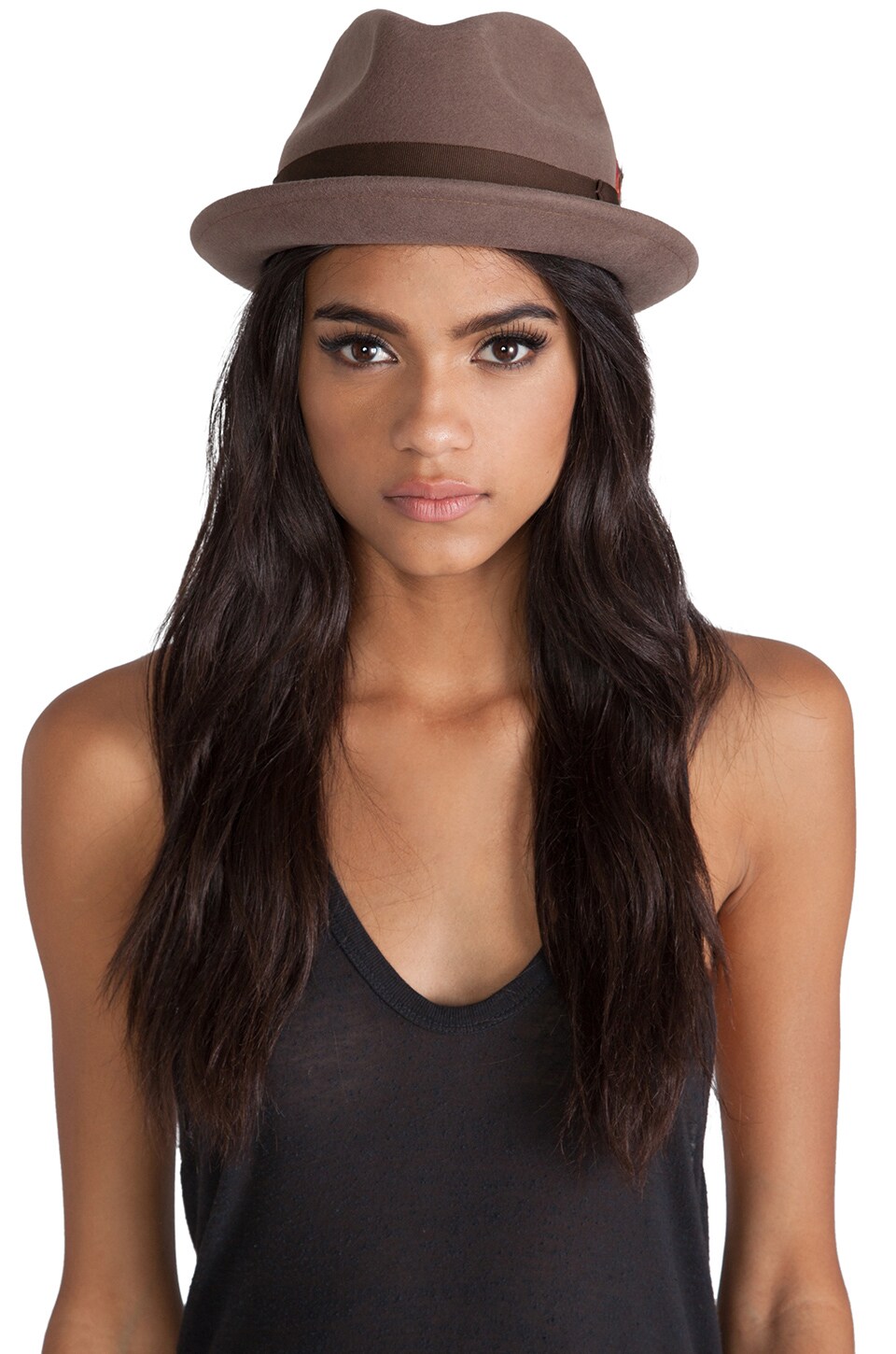 brixton gain fedora black