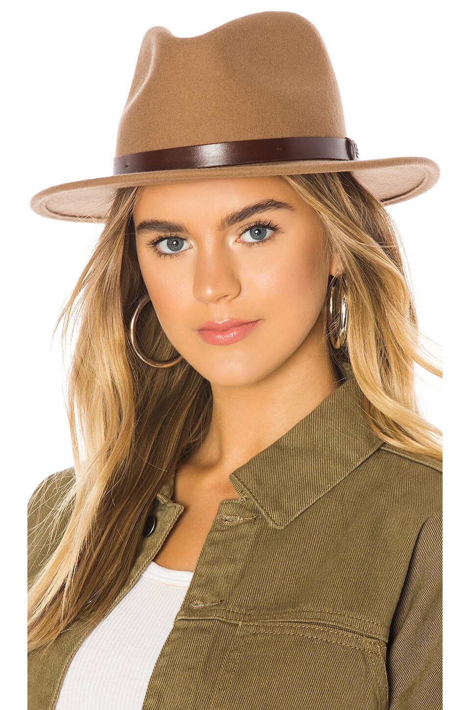 Brixton Messer Fedora in Tobacco | REVOLVE