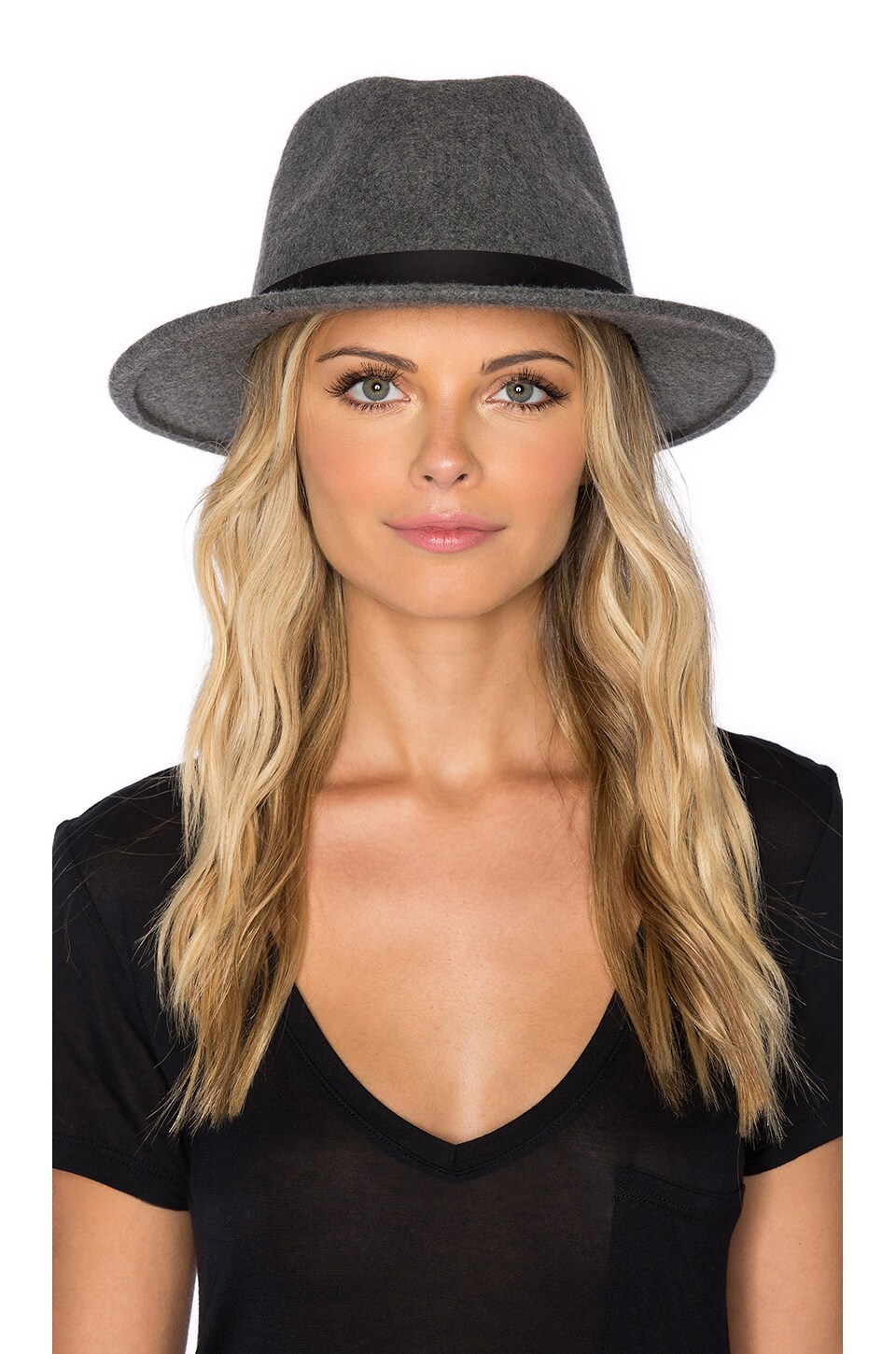 Brixton Messer Fedora in Heather Grey | REVOLVE