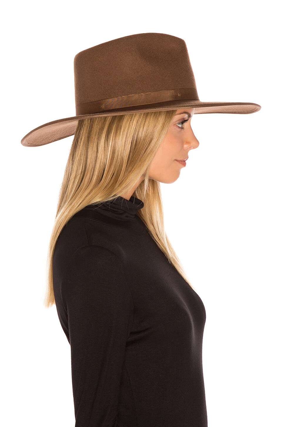 Brixton Homestead Fedora in Tan & Bronze