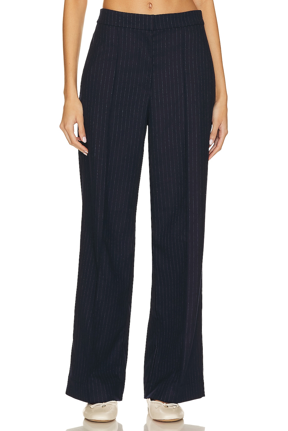 Brochu Walker Olena Pinstripe Pant in Baltic Pinstripe