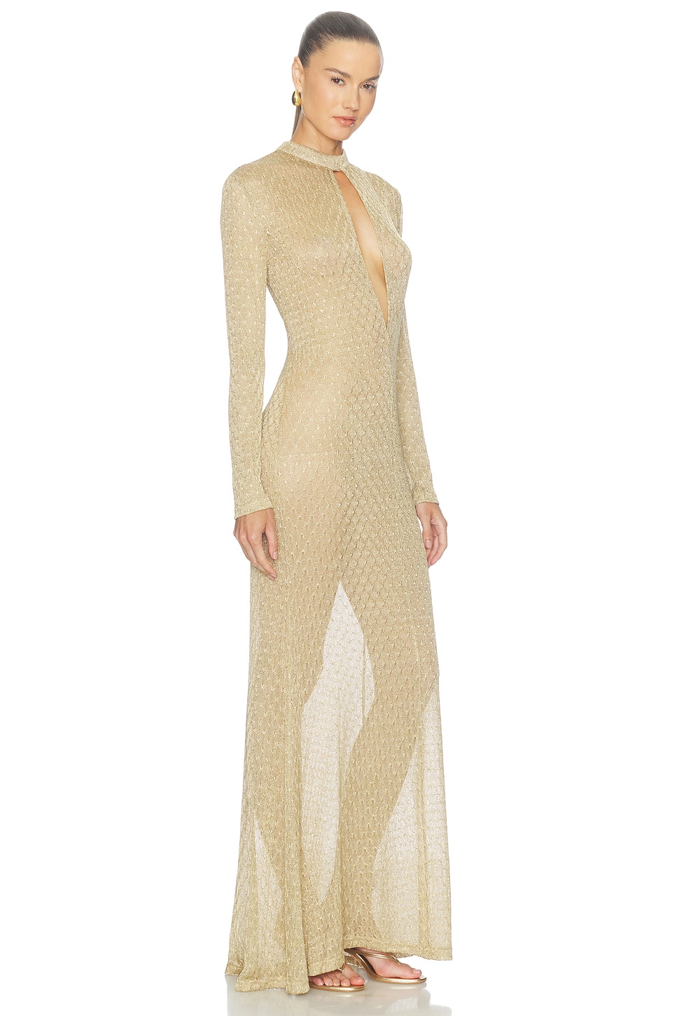 Makena Long Sleeve Knit Maxi Dress - thumbnail 3