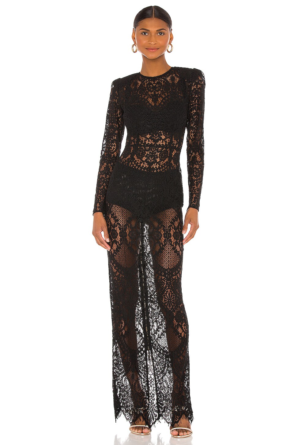Bronx and Banco Allegra Maxi Dress in Black