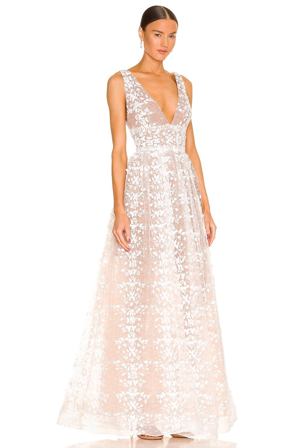 Bronx and Banco Megan Blanc Maxi Dress in White