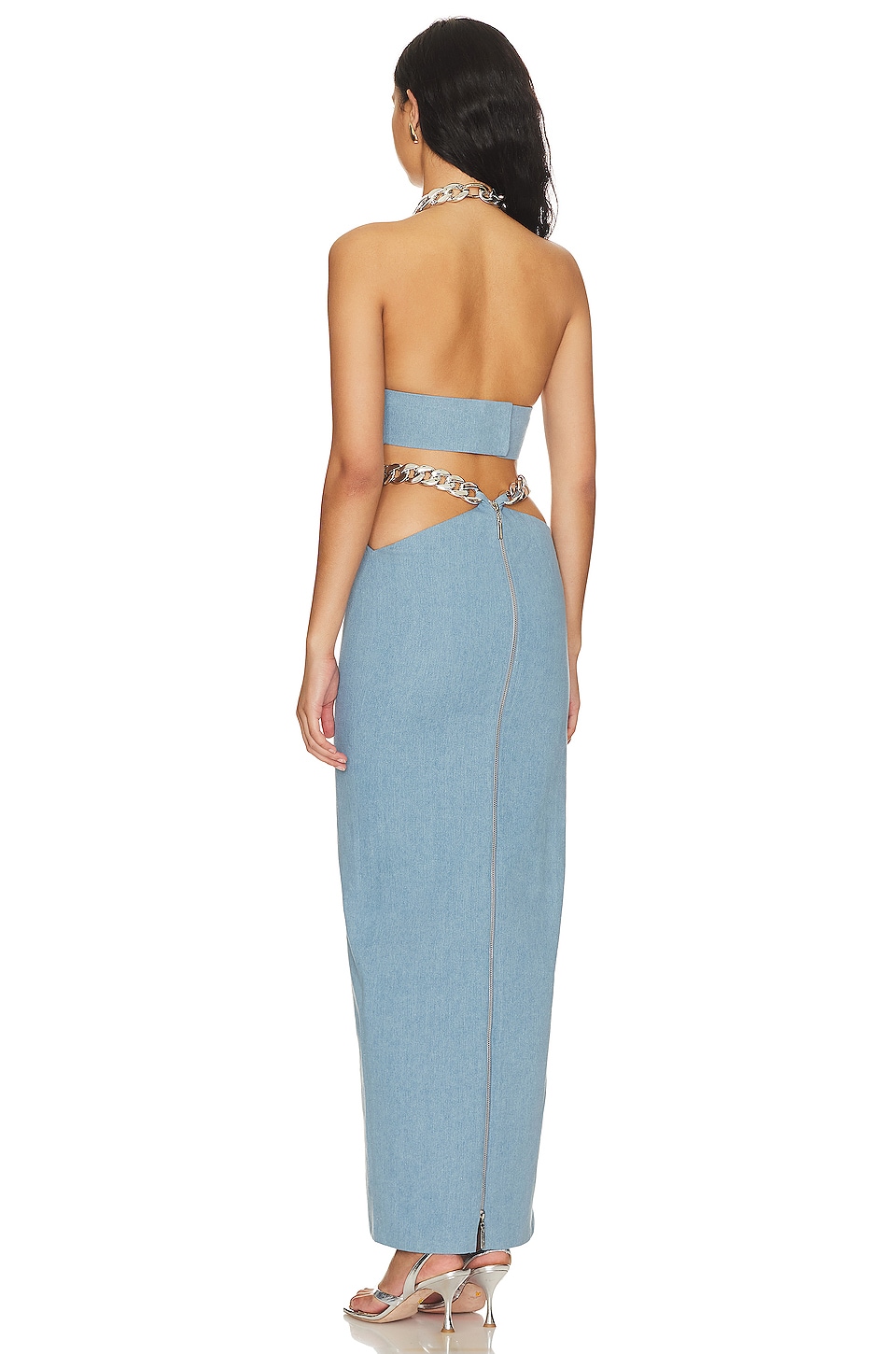 Bronx and Banco Naomi Halterneck Maxi Dress thumbnail