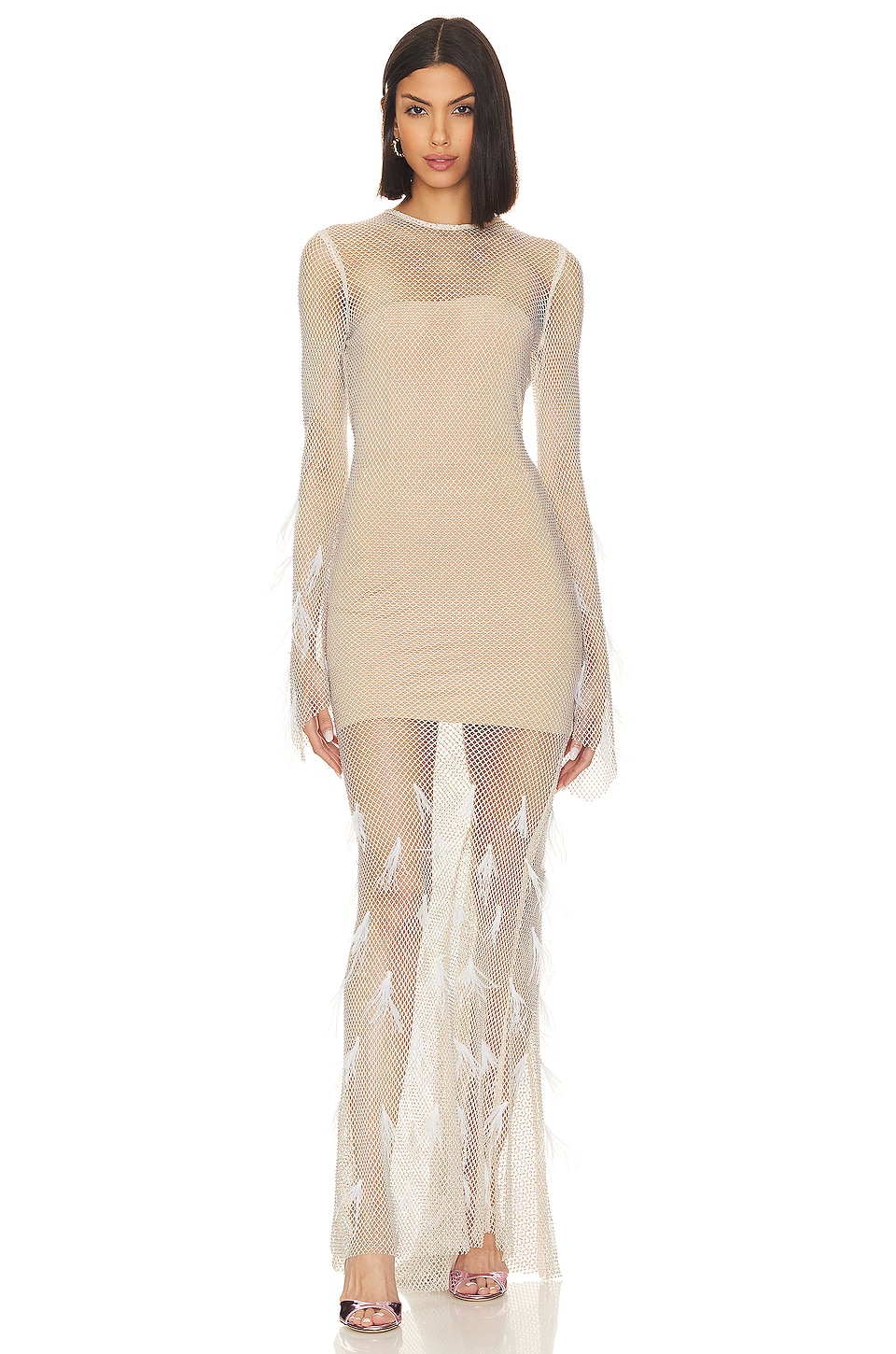 Bronx and Banco Giza Gown in Cream | REVOLVE