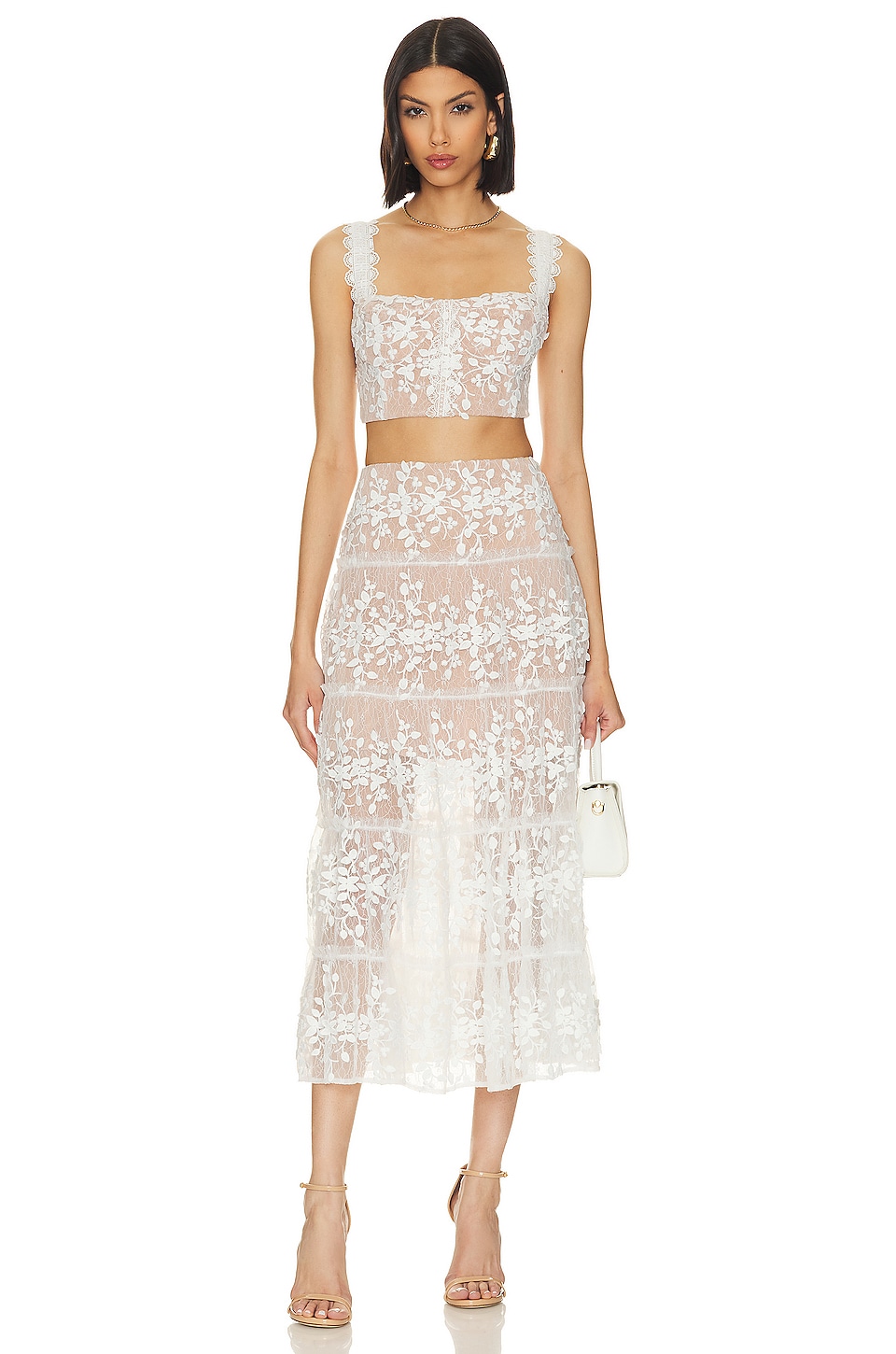 Megan Lace Midi Dress