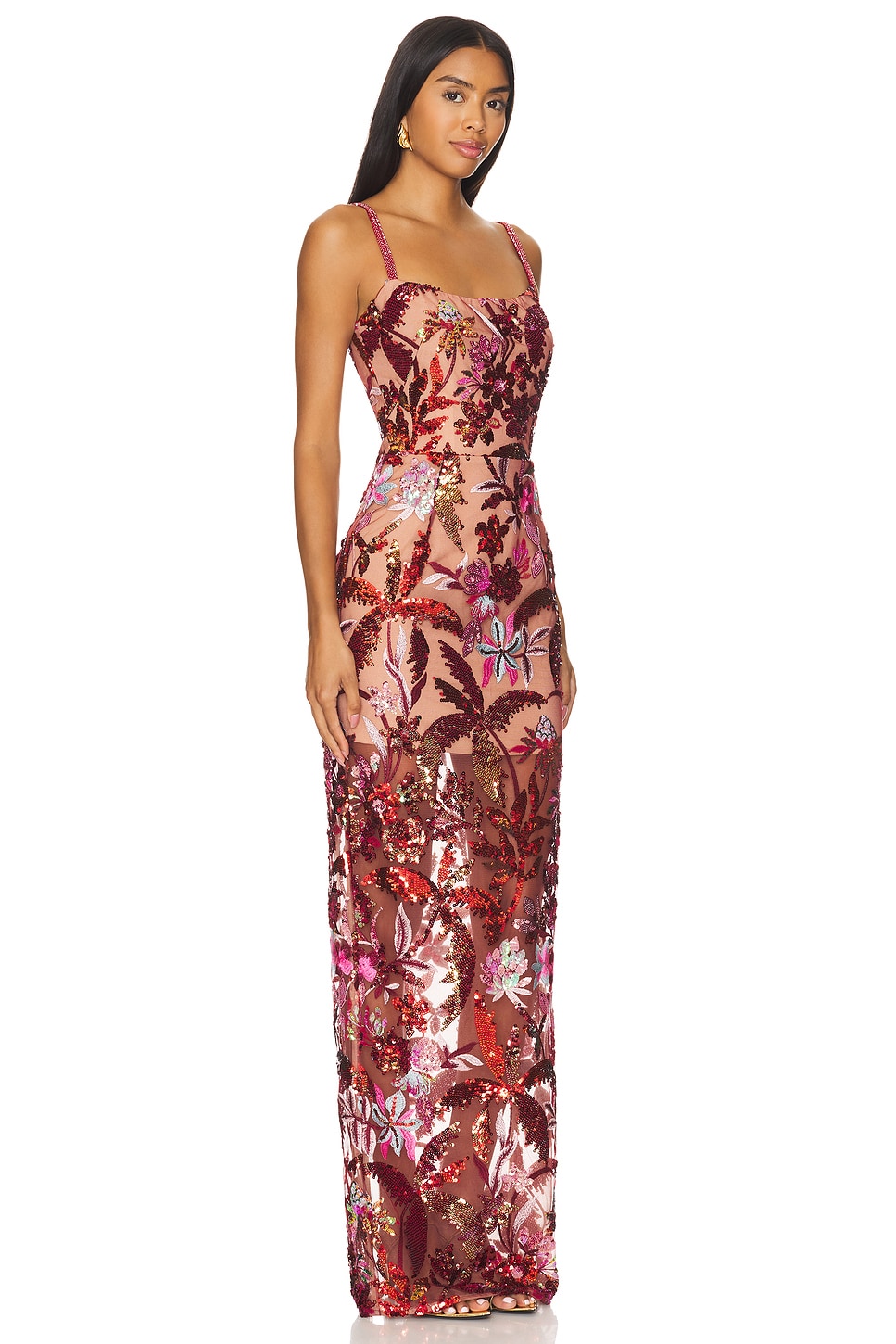Bronx and Banco Dahlia Leon Embroidered Gown