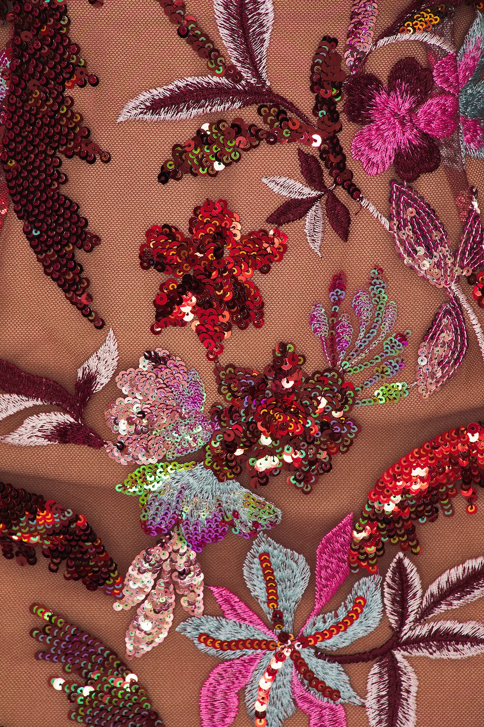 Bronx and Banco Dahlia Leon Embroidered Gown