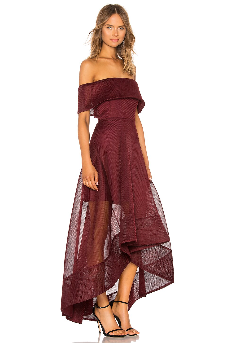 Bronx and Banco X REVOLVE Tulip Gown in Burgundy